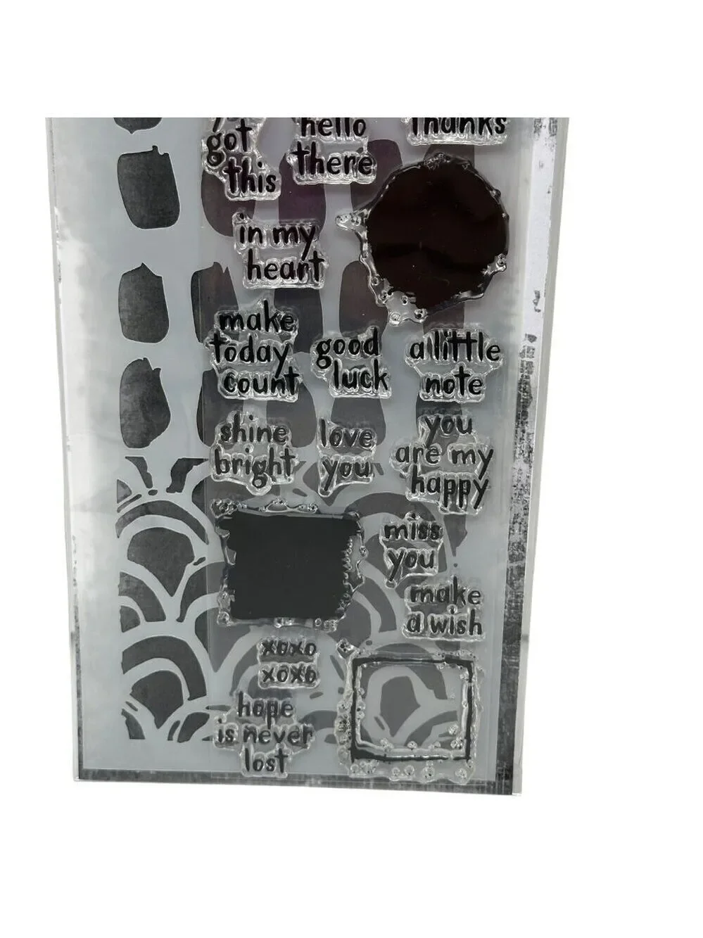 Tim Holtz Stampers Anonymous Mixed Media Stamps Stencil Set THMM184 Cardmaking
